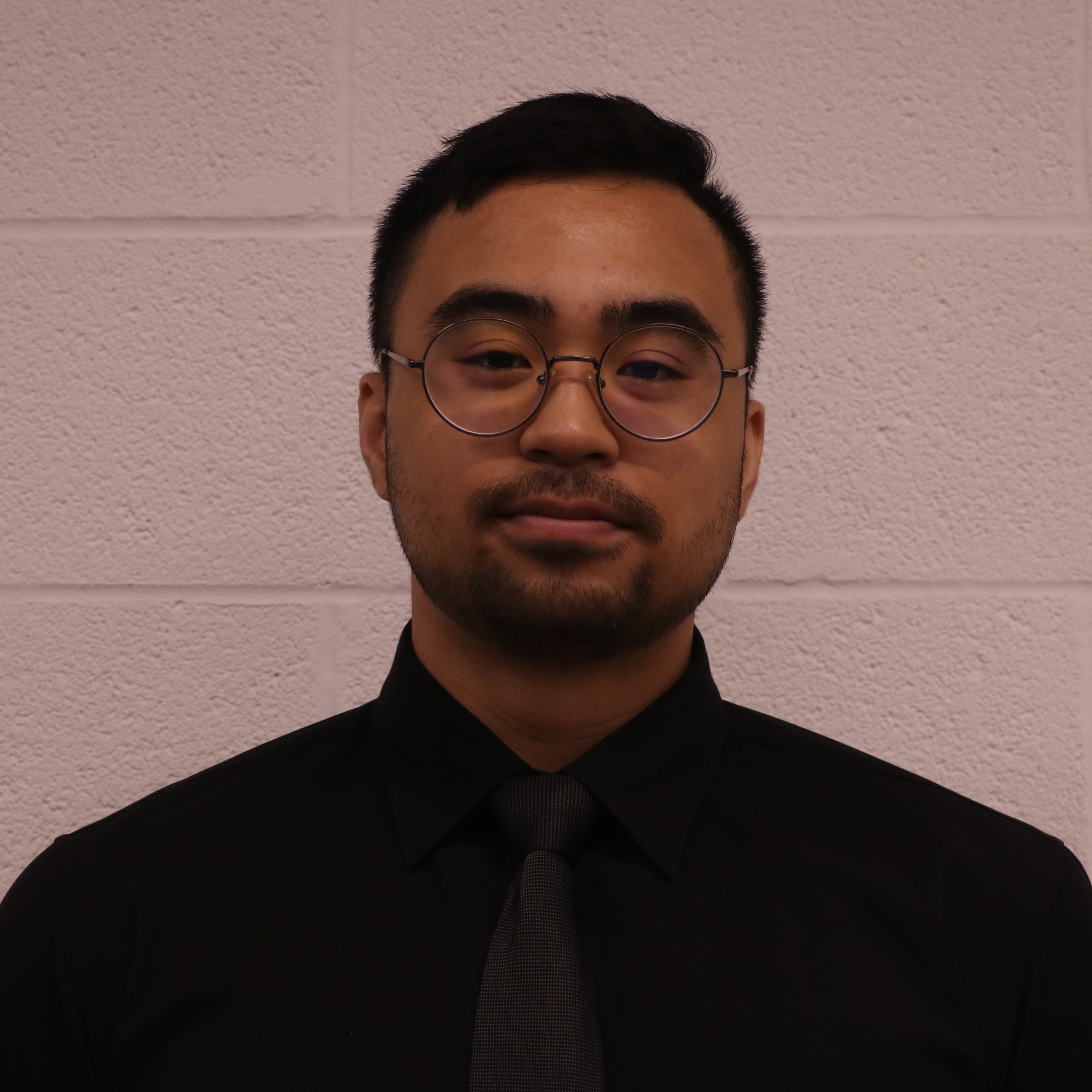 Dominic Salas sitting at his computer